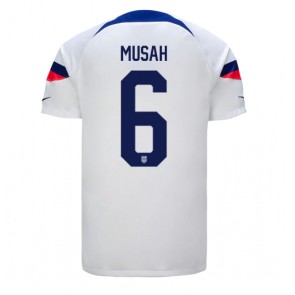 Maillot de foot États-Unis Yunus Musah #6 Domicile Monde 2022 Manches Courte